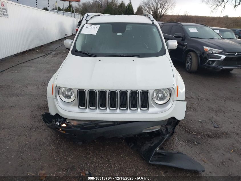 2016 Jeep Renegade Limited VIN: ZACCJBDT6GPD30322 Lot: 40900039