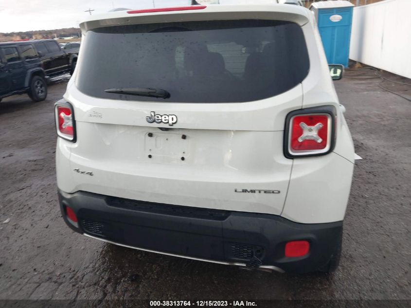 2016 Jeep Renegade Limited VIN: ZACCJBDT6GPD30322 Lot: 40900039