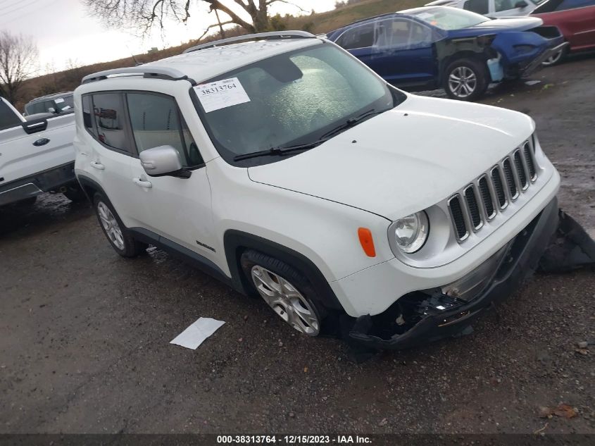 2016 Jeep Renegade Limited VIN: ZACCJBDT6GPD30322 Lot: 40900039