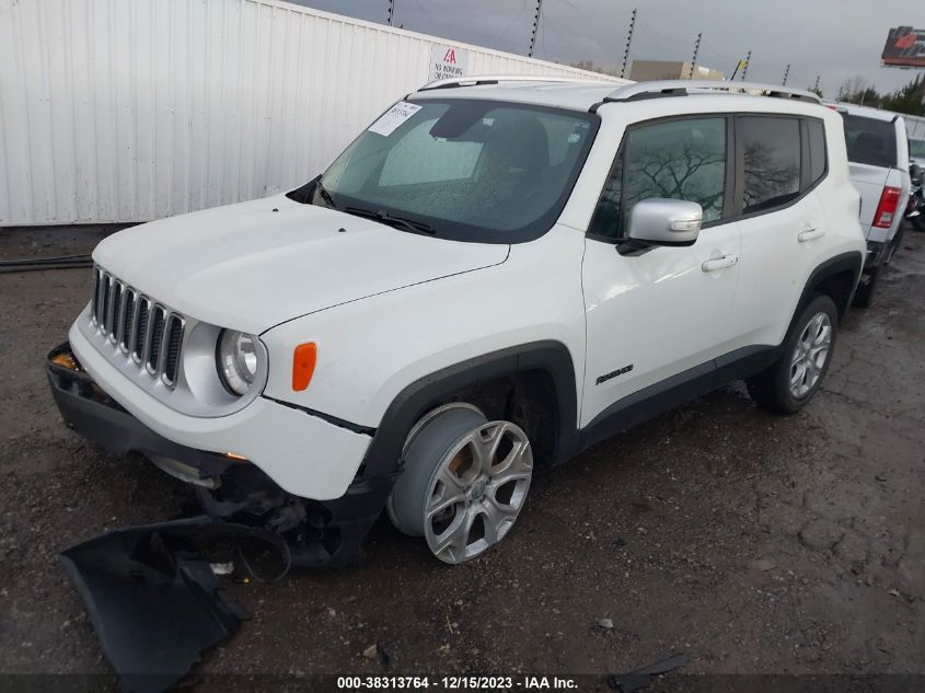 2016 Jeep Renegade Limited VIN: ZACCJBDT6GPD30322 Lot: 40900039