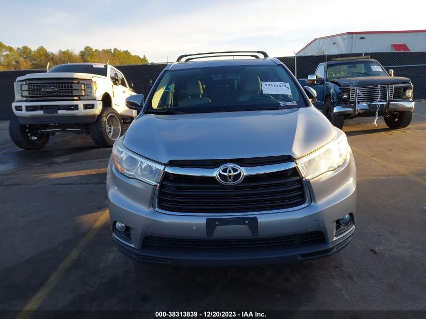 5TDJKRFH1ES065363 2014 Toyota Highlander Xle V6