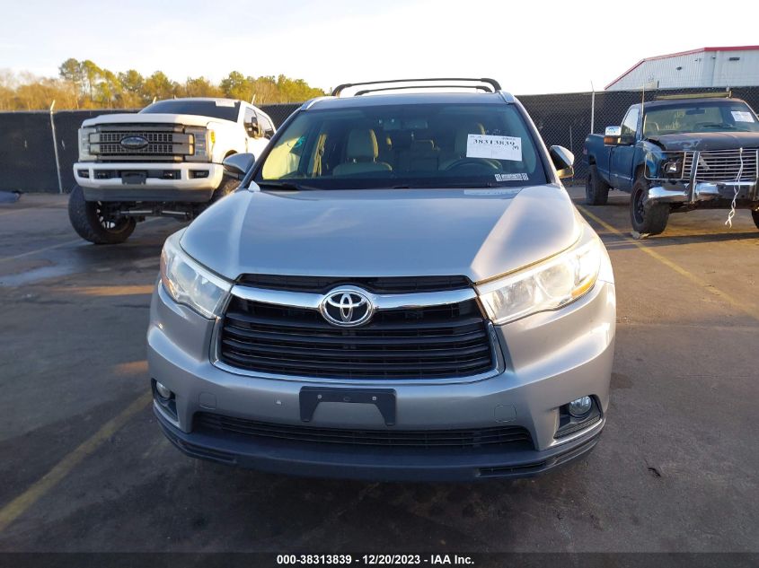 5TDJKRFH1ES065363 2014 Toyota Highlander Xle V6