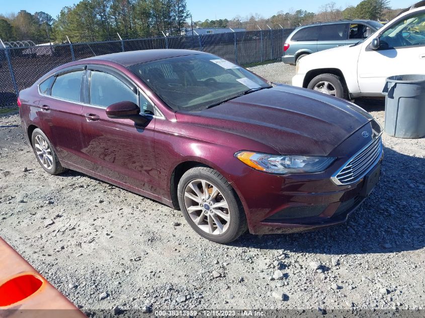 2017 Ford Fusion Se VIN: 3FA6P0HD1HR256873 Lot: 38313959