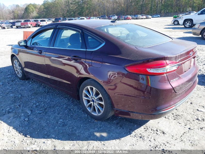 2017 Ford Fusion Se VIN: 3FA6P0HD1HR256873 Lot: 38313959