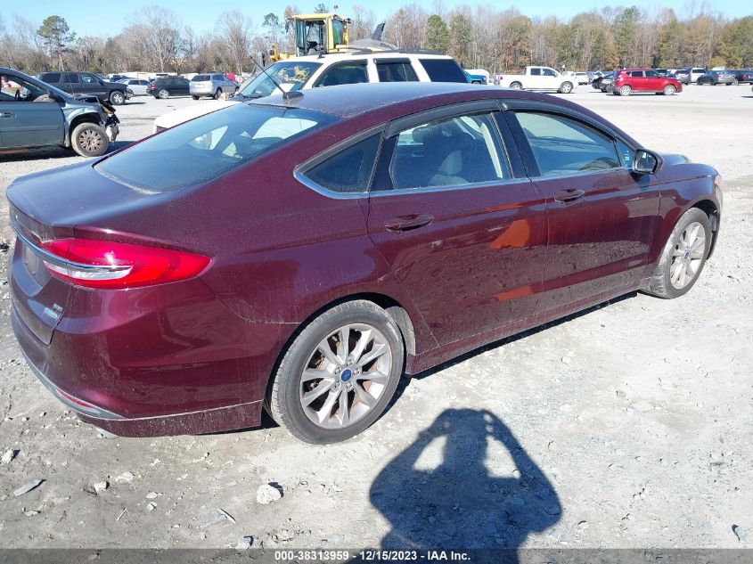 2017 Ford Fusion Se VIN: 3FA6P0HD1HR256873 Lot: 38313959