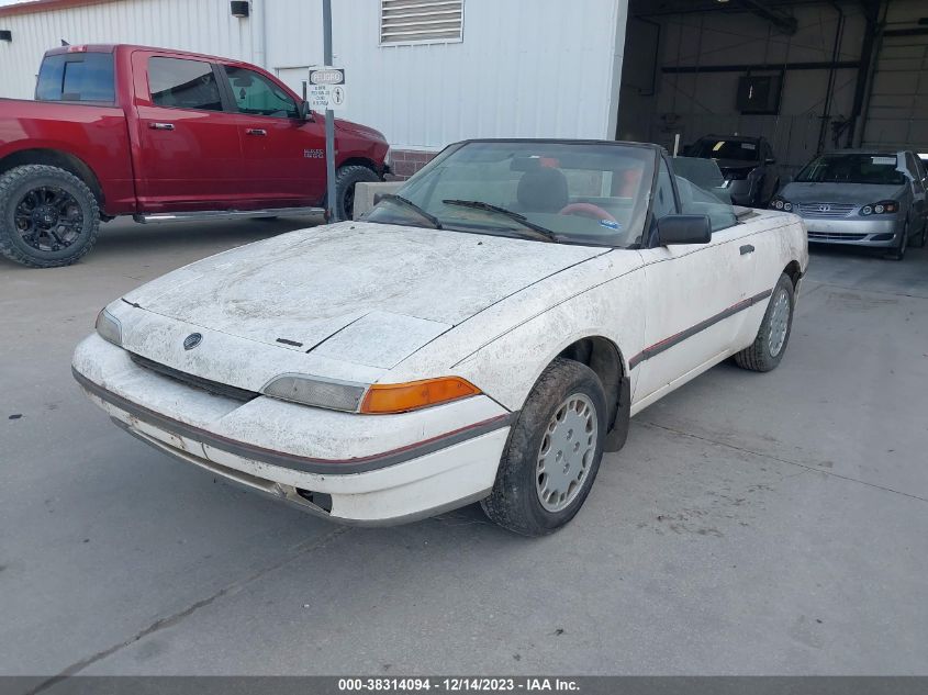 1991 Mercury Capri VIN: 6MPCT01Z8M8633976 Lot: 38314094