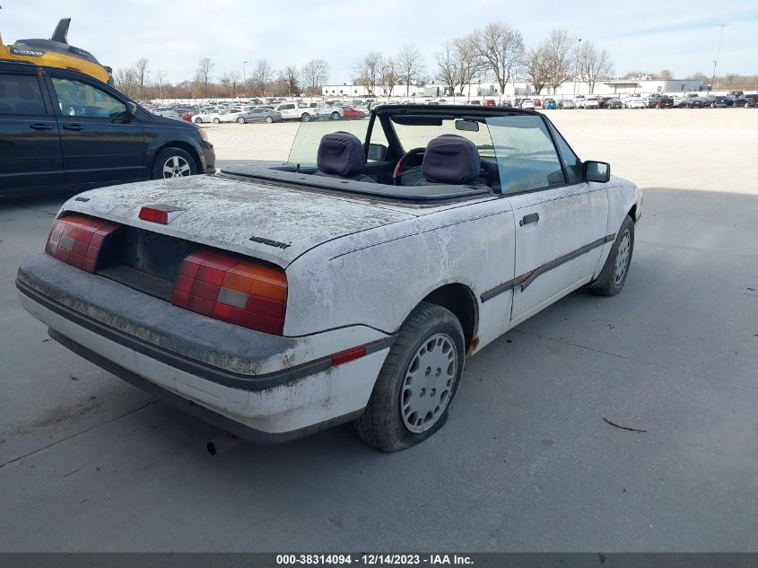 1991 Mercury Capri VIN: 6MPCT01Z8M8633976 Lot: 38314094