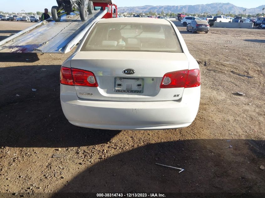 2008 Kia Optima Lx VIN: KNAGE123485196856 Lot: 38314743