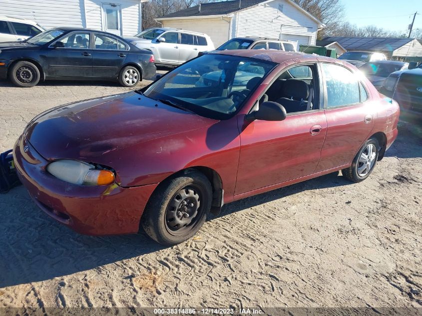 1996 Hyundai Elantra Gl VIN: KMHJF24M4TU201887 Lot: 38314886