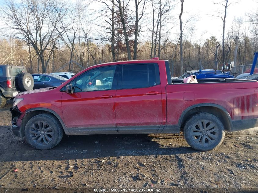 2021 Honda Ridgeline Awd Sport VIN: 5FPYK3F14MB015873 Lot: 38315169