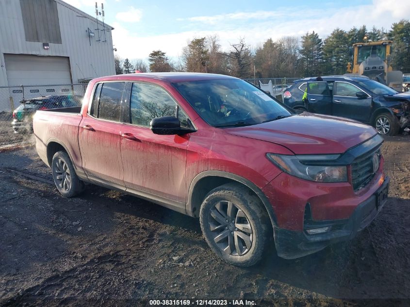 2021 Honda Ridgeline Awd Sport VIN: 5FPYK3F14MB015873 Lot: 38315169