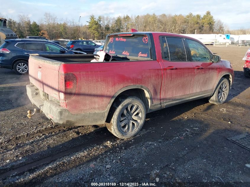 2021 Honda Ridgeline Awd Sport VIN: 5FPYK3F14MB015873 Lot: 38315169