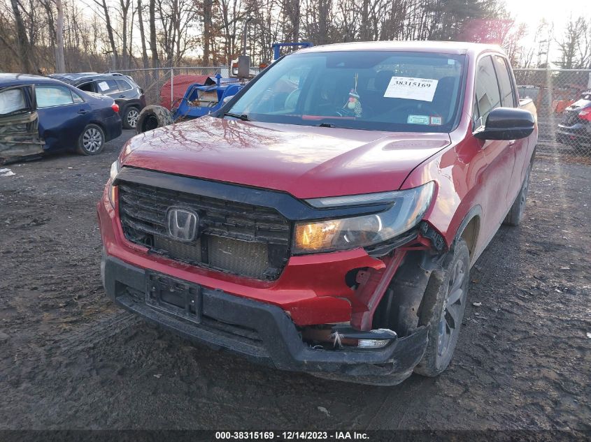 2021 Honda Ridgeline Awd Sport VIN: 5FPYK3F14MB015873 Lot: 38315169