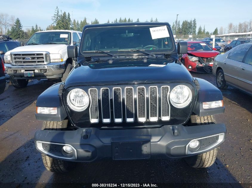 2018 Jeep Wrangler Unlimited Sahara 4X4 VIN: 1C4HJXEGXJW207847 Lot: 38315234