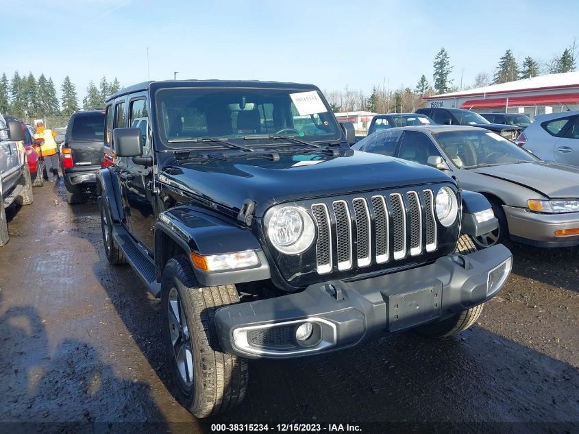 2018 Jeep Wrangler Unlimited Sahara 4X4 VIN: 1C4HJXEGXJW207847 Lot: 38315234