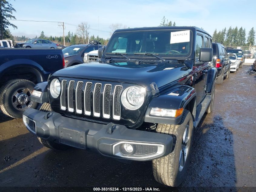 2018 Jeep Wrangler Unlimited Sahara 4X4 VIN: 1C4HJXEGXJW207847 Lot: 38315234