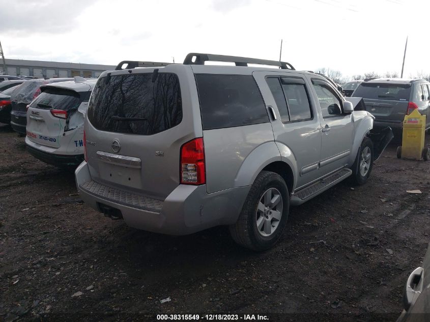 2009 Nissan Pathfinder Se VIN: 5N1AR18B99C611738 Lot: 38315549