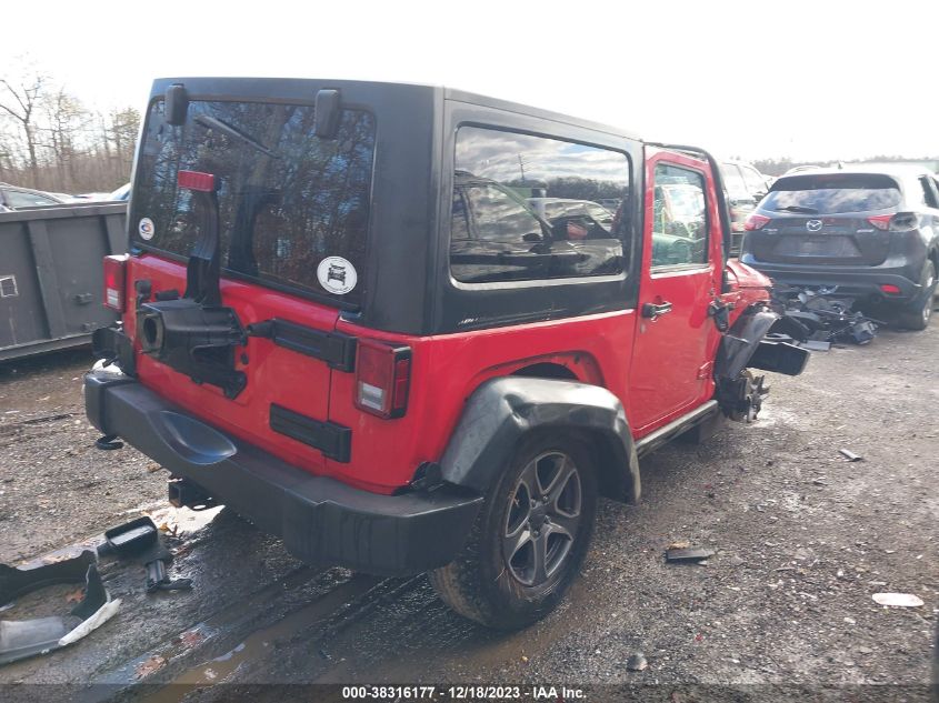 2013 Jeep Wrangler Sport VIN: 1C4AJWAG0DL705823 Lot: 38316177