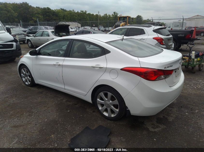 2013 Hyundai Elantra Limited VIN: 5NPDH4AEXDH221044 Lot: 38317065