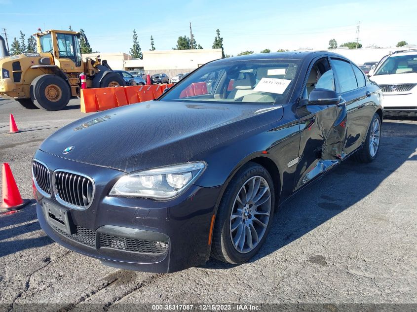 2015 BMW 750I VIN: WBAYA8C50FD825735 Lot: 38317087