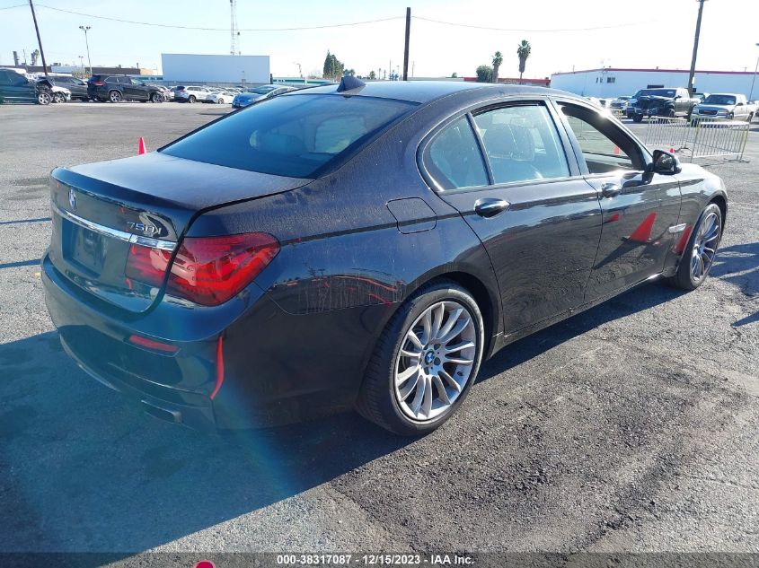 2015 BMW 750I VIN: WBAYA8C50FD825735 Lot: 38317087