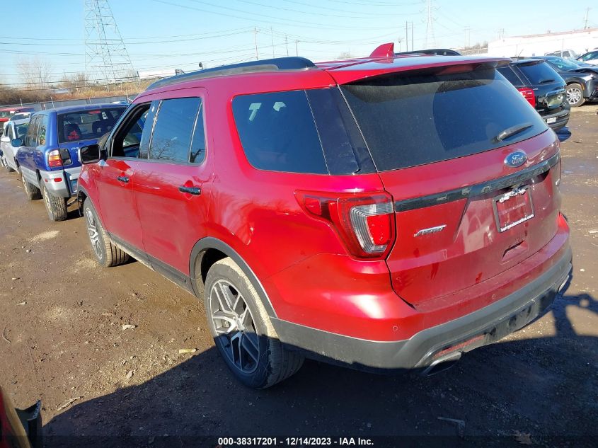 1FM5K8GT1HGD52033 2017 Ford Explorer Sport