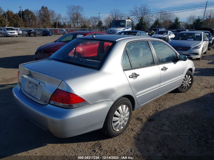 2005 Mitsubishi Lancer Es VIN: JA3AJ26E55U000610 Lot: 38317235