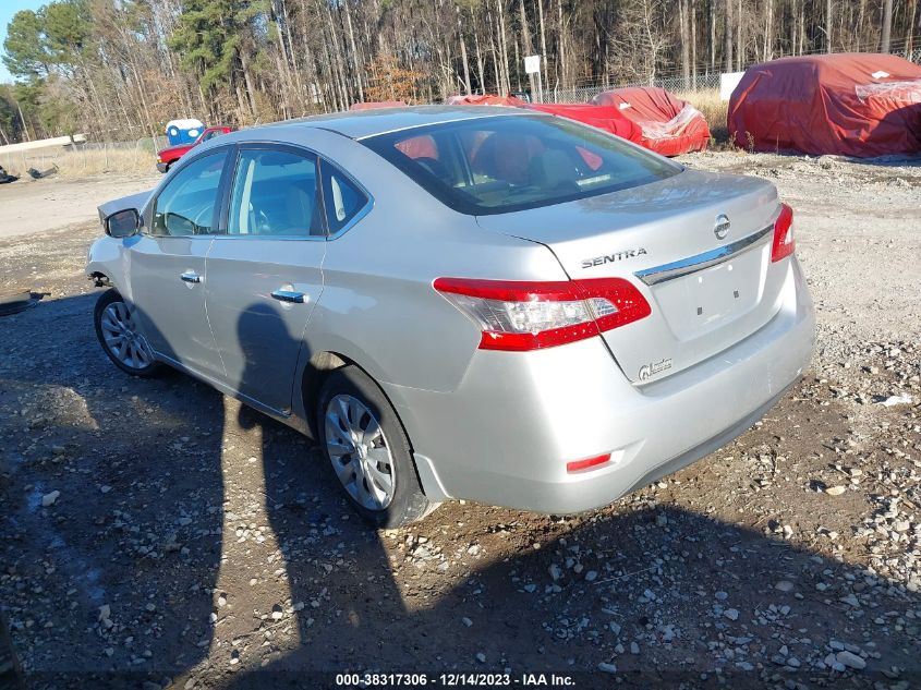 2015 Nissan Sentra S VIN: 3N1AB7AP4FY295933 Lot: 38317306