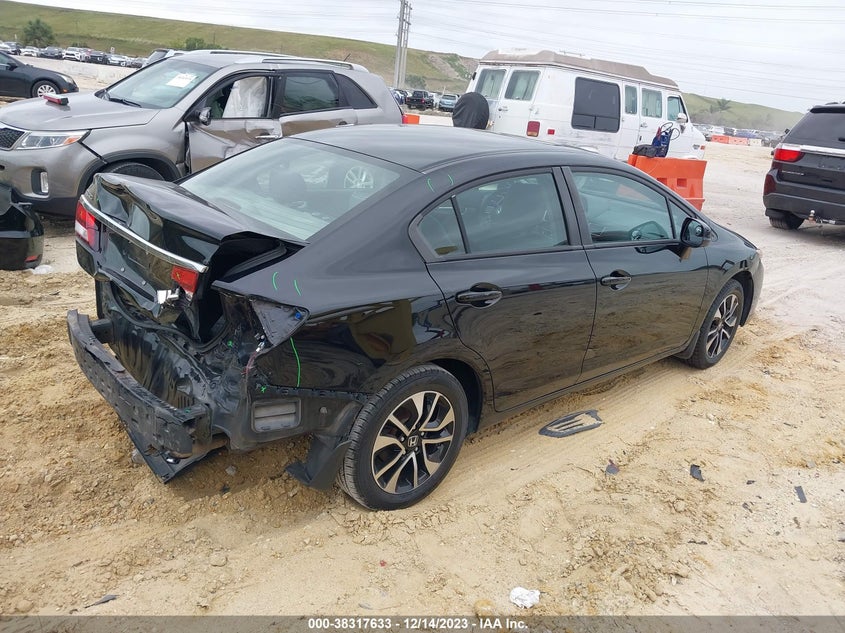 2013 Honda Civic Sdn Ex VIN: 19XFB2F84DE022769 Lot: 38317633