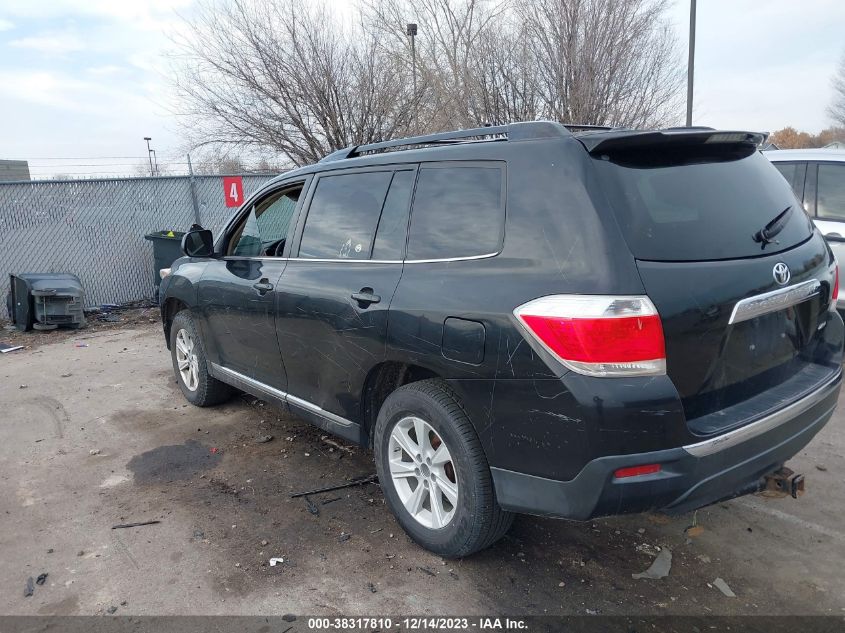 2012 Toyota Highlander Se V6 VIN: 5TDBK3EH2CS120967 Lot: 38317810