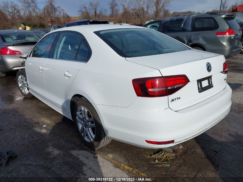 2017 Volkswagen Jetta 1.4T S VIN: 3VW2B7AJ4HM246591 Lot: 38318122