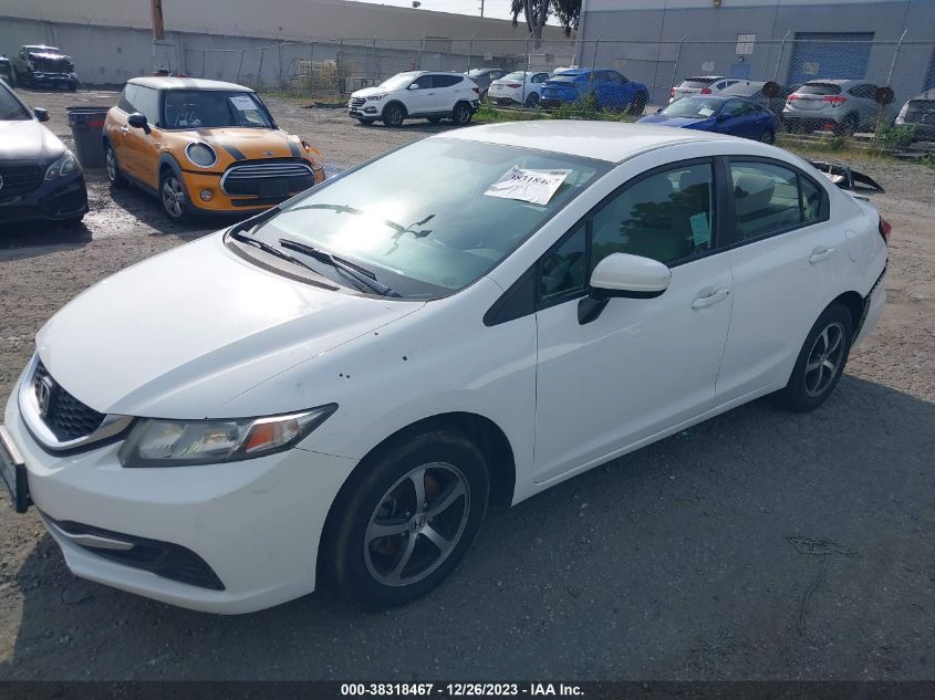 19XFB2F79FE292185 2015 Honda Civic Se