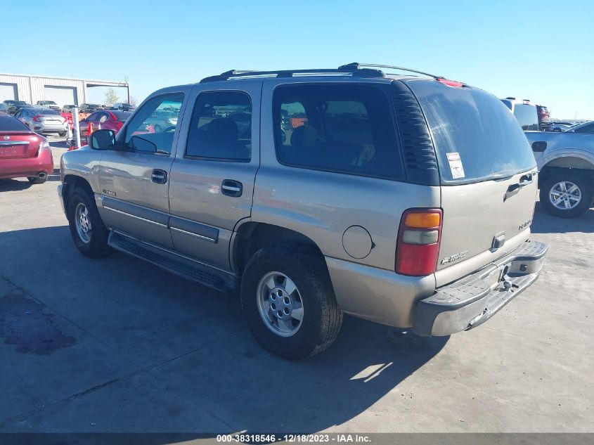 2003 Chevrolet Tahoe Ls VIN: 1GNEC13Z13R100791 Lot: 38318546