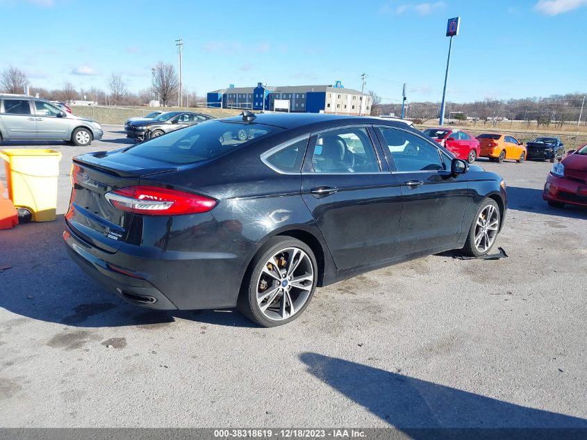 2019 Ford Fusion Titanium VIN: 3FA6P0K92KR271250 Lot: 38318619