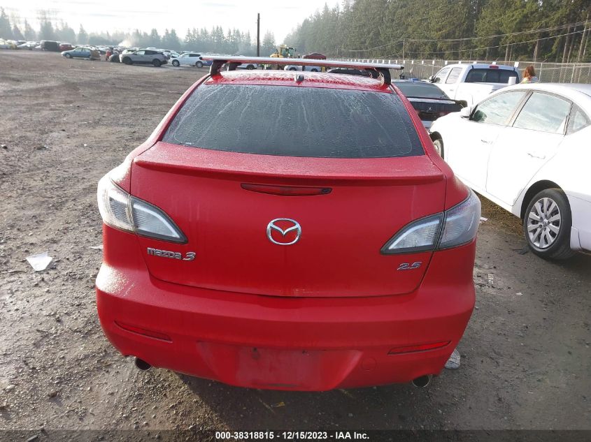 2011 Mazda Mazda3 S Grand Touring VIN: JM1BL1W69B1396847 Lot: 38318815