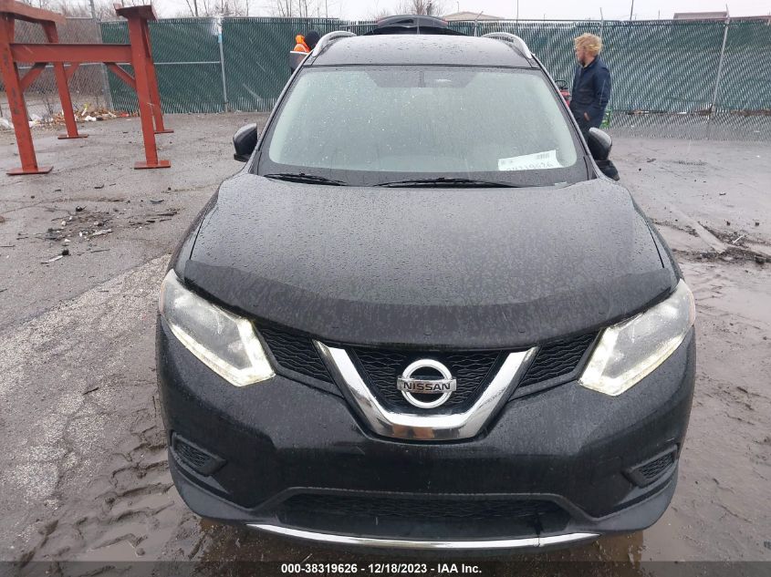 2016 Nissan Rogue S/Sl/Sv VIN: 5N1AT2MT1GC850588 Lot: 38319626