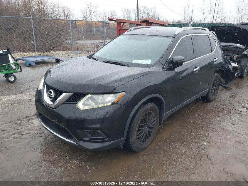 2016 Nissan Rogue S/Sl/Sv VIN: 5N1AT2MT1GC850588 Lot: 38319626