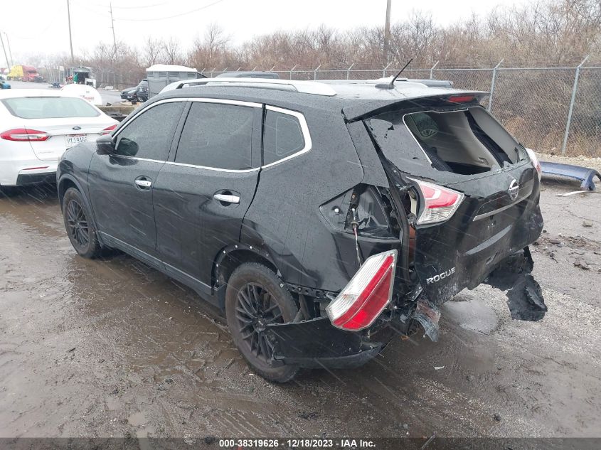 2016 Nissan Rogue S/Sl/Sv VIN: 5N1AT2MT1GC850588 Lot: 38319626