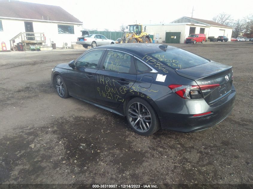 2022 Honda Civic Touring VIN: 2HGFE1F95NH306297 Lot: 38319957