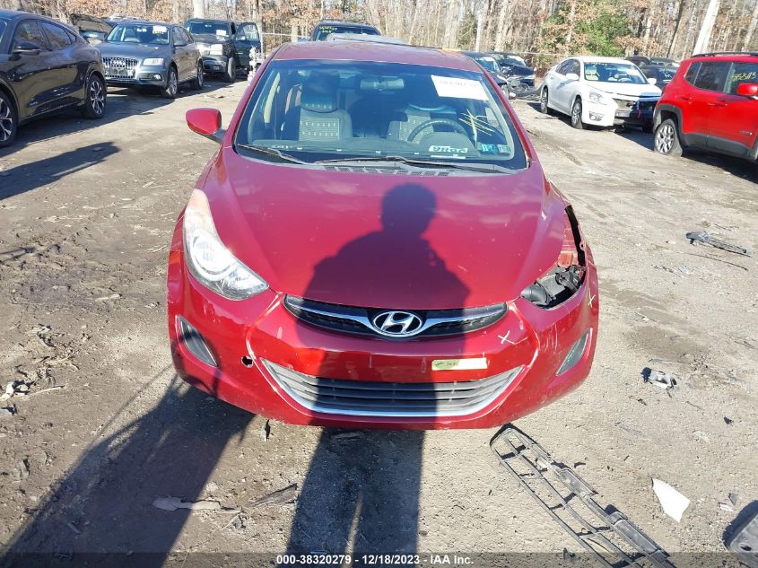 2013 Hyundai Elantra Gls VIN: 5NPDH4AE0DH203247 Lot: 38320279