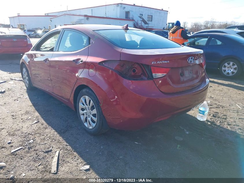 2013 Hyundai Elantra Gls VIN: 5NPDH4AE0DH203247 Lot: 38320279