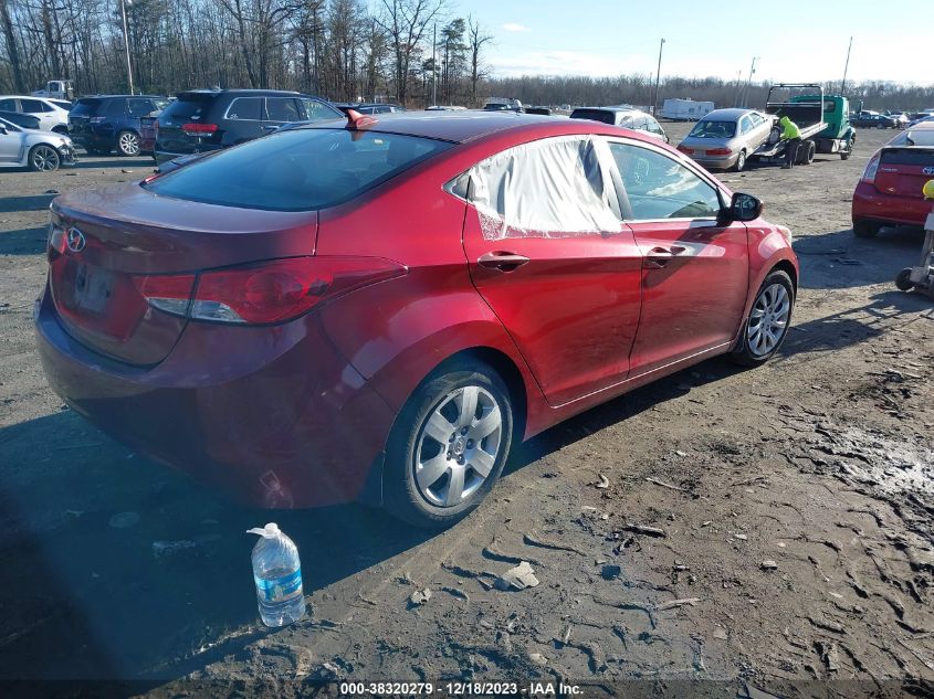 2013 Hyundai Elantra Gls VIN: 5NPDH4AE0DH203247 Lot: 38320279