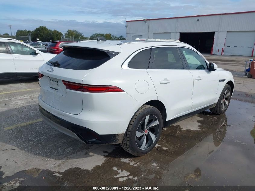 2022 Jaguar F-Pace S P250 Awd Automatic VIN: SADCJ2EX6NA691942 Lot: 38320981