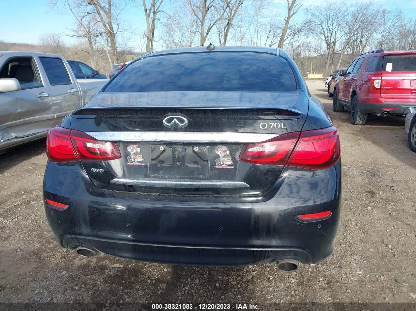 2016 Infiniti Q70L 3.7X VIN: JN1BY1PR5GM720699 Lot: 38321083