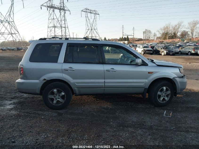 2006 Honda Pilot Ex-L VIN: 2HKYF18726H553656 Lot: 38321405