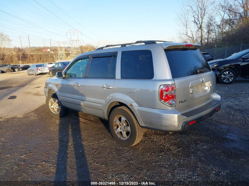 2006 Honda Pilot Ex-L VIN: 2HKYF18726H553656 Lot: 38321405