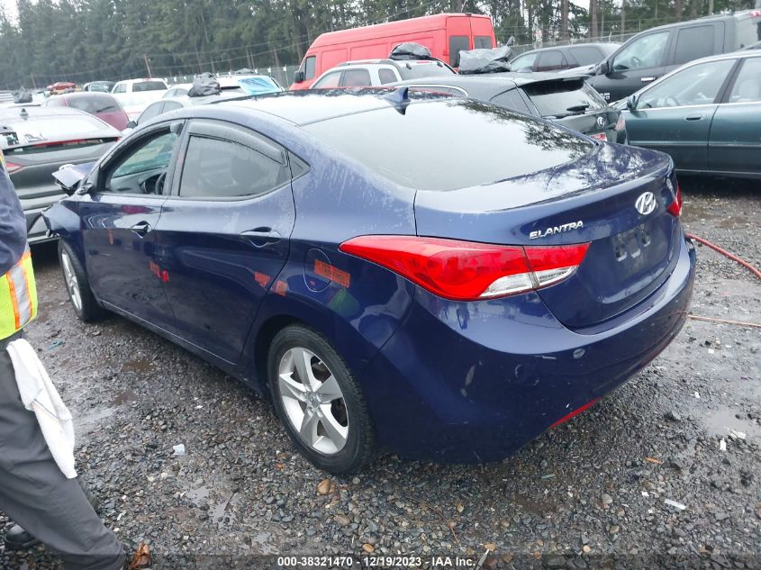 2012 Hyundai Elantra Gls VIN: 5NPDH4AE7CH069030 Lot: 38321470