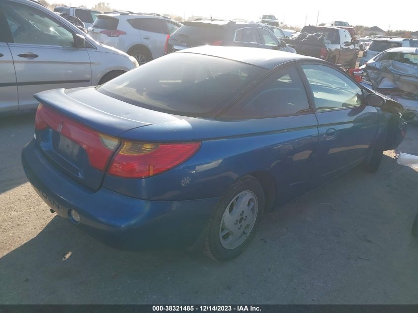 2002 Saturn Sc 3Dr Sc2 (A4) VIN: 1G8ZY12762Z221613 Lot: 38321485