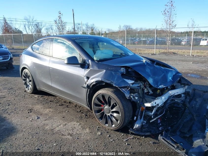 2022 Tesla Model Y Performance Dual Motor All-Wheel Drive VIN: 7SAYGDEF8NF461073 Lot: 38321664