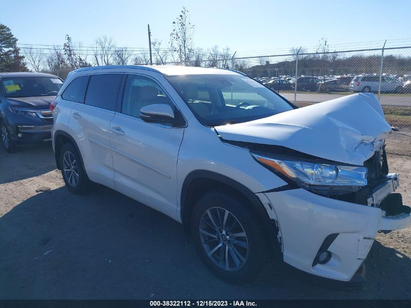 2017 Toyota Highlander Xle VIN: 5TDJZRFH0HS479671 Lot: 38322112